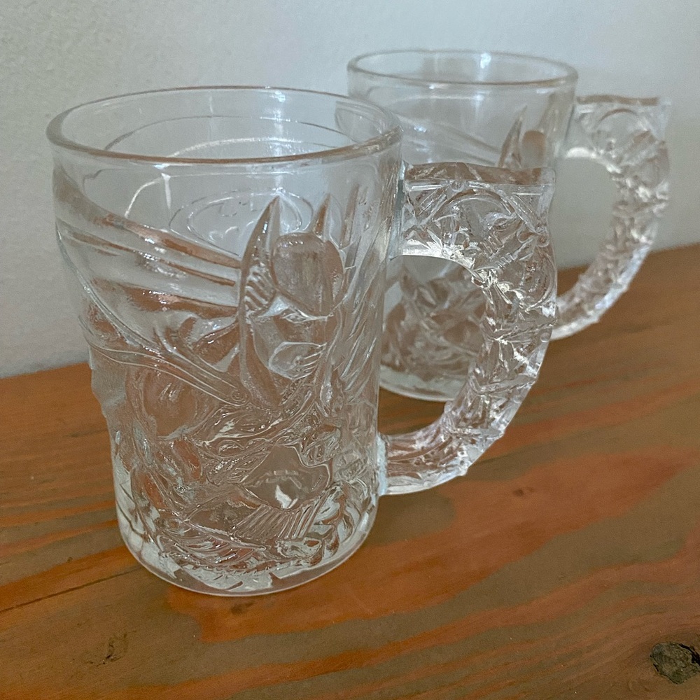 McDonald’s ‘Batman Forever’ glass mugs (2)